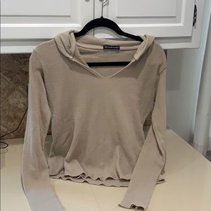 Brandi Melville beige hoodie.